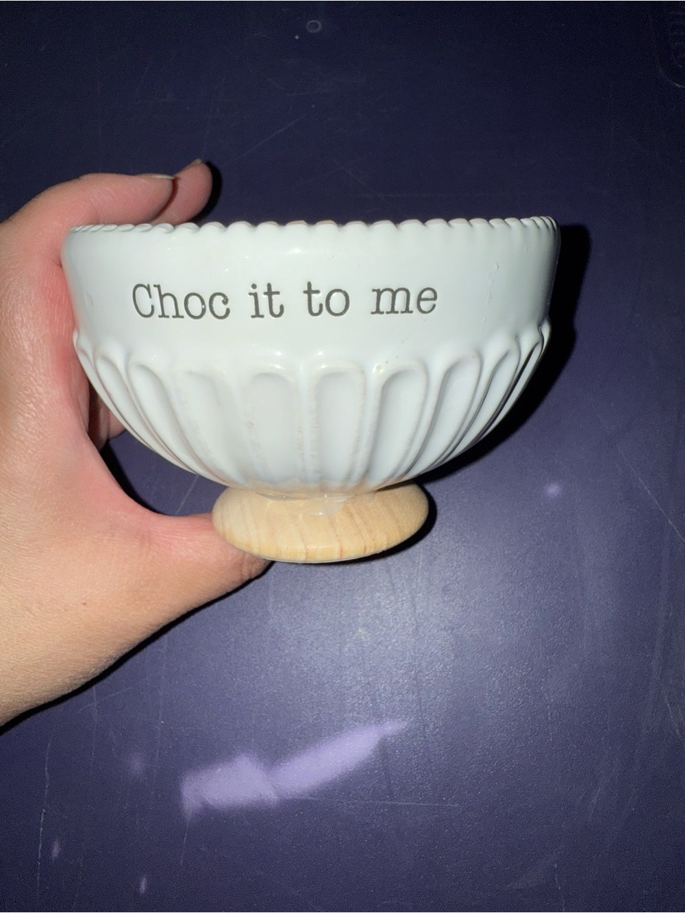 Mud pie candy bowl